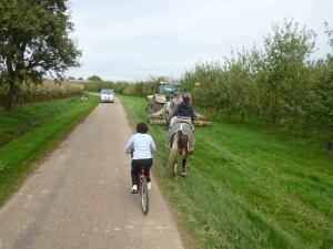 Delphine la cycliste chevronnée